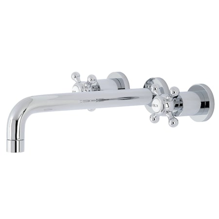 Kingston Brass Roman Tub Faucet, Polished Chrome, Wall Mount KS8021BX